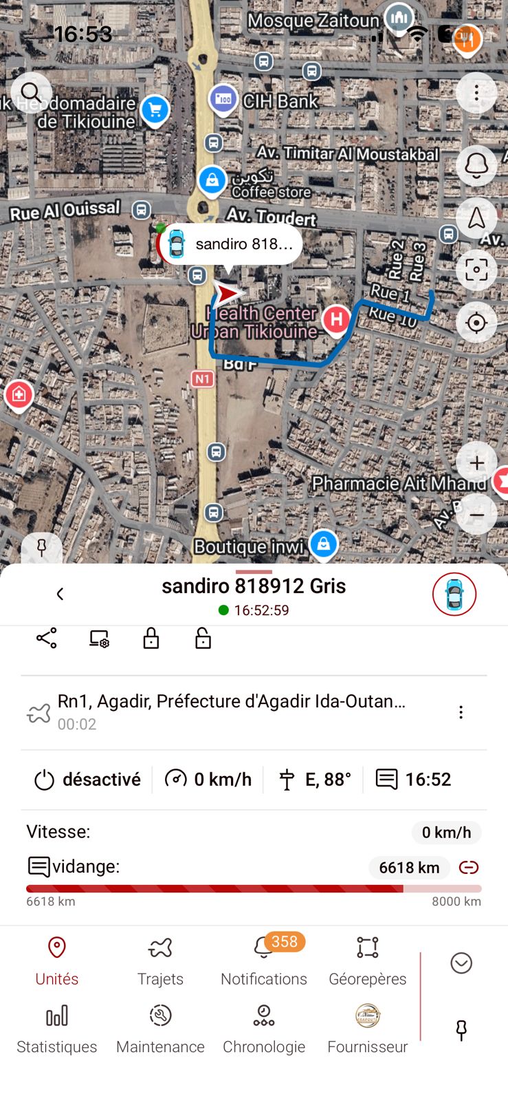 EBAROUTE Application Mobile - Suivi GPS en temps réel